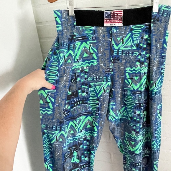 Vintage 80s 90s Touch & Match Sportswear Muscle pants Parachute Neon MC Hammer - Picture 10 of 11